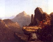 Thomas Cole Scene from The Last of the Mohicans oil painting